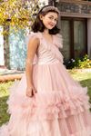 Pixie 2-6 Jahre altes Mädchenkleid 20080 Lachs