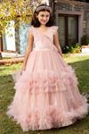 Pixie 2-6 Jahre altes Mädchenkleid 20080 Lachs