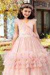 Pixie 2-6 Jahre altes Mädchenkleid 20080 Lachs