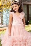 Pixie 2-6 Jahre altes Mädchenkleid 20080 Lachs