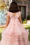 Pixie 2-6 Jahre altes Mädchenkleid 20080 Lachs