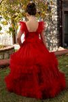 Abito Pixie Bambina 7-11 Anni 30080 Rosso