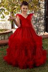 Vestido Menina Pixie 2-6 Anos 20080 Vermelho