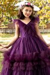 Pixie 2–6 Jahre altes Mädchenkleid 20080 Weinrot