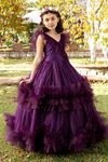 Pixie 7–11 Jahre altes Mädchenkleid 30080 Weinrot