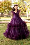 Pixie 7–11 Jahre altes Mädchenkleid 30080 Weinrot