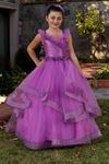 Robe Fille Belle 7-11 Ans 30081 Lilas