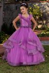 Robe Fille Belle 7-11 Ans 30081 Lilas