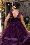 Belle 7-11 Years Old Girl Dress 30081 Claret Red