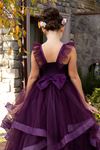 Belle 7-11 Years Old Girl Dress 30081 Claret Red