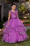 Robe Fille Belle 7-11 Ans 30081 Lilas