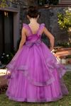 Robe Fille Belle 7-11 Ans 30081 Lilas