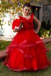 Robe Fille Belle 7-11 Ans 30081 Rouge