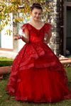 Vestido Serene 2-6 Anos Menina 20083 Vermelho