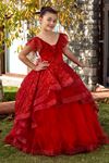 Vestido Serene 2-6 Anos Menina 20083 Vermelho