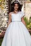 Edles 2-6 Jahre altes Mädchenkleid 20091 Off White