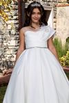 Edles 2-6 Jahre altes Mädchenkleid 20091 Off White