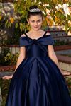 Lustre Robe Fille 2-6 Ans 20085 Bleu Marine