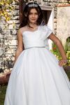 Edles 2-6 Jahre altes Mädchenkleid 20091 Off White