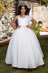 Edles 2-6 Jahre altes Mädchenkleid 20091 Off White