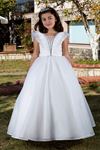 Poise 7-11 Years Old Girl Dress 30087 Off White