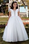 Poise 7-11 Years Old Girl Dress 30087 Off White
