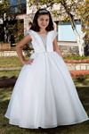Poise 7-11 Years Old Girl Dress 30087 Off White