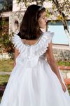 Poise 7-11 Years Old Girl Dress 30087 Off White