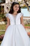 Poise 7-11 Years Old Girl Dress 30087 Off White