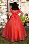 Sukienka dla dziewczynki Poise 7-11 lat 30087 Pomarańczowa