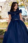 Vogue 7-11 Yaş Kız Çocuk Elbise 30086 Lacivert
