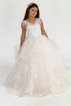 Diana 7-11 Years Old Girl Dress 30014 Off White