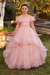 Divine 3-7 Years Old Girl Dress 20082 Powder
