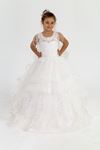 Robe Fille Agate 7-11 Ans 30011 Blanc Cassé