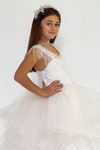 Diana 7-11 Years Old Girl Dress 30014 Off White