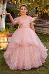 Divine 3-7 Years Old Girl Dress 20082 Powder