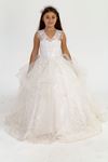 Diana 7-11 Years Old Girl Dress 30014 Off White