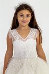 Abito Diana 7-11 anni 30014 Bianco Sporco