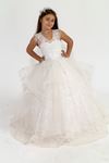 Diana 7-11 Years Old Girl Dress 30014 Off White