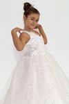 Abito Bambina 7-11 Anni Bronzo 30027 Bianco Sporco