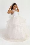 Diana 7-11 Years Old Girl Dress 30014 Off White