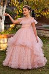 Divine 3-7 Years Old Girl Dress 20082 Powder