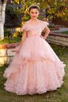 Divine 3-7 Years Old Girl Dress 20082 Powder