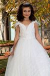 Robe Fille Moose 7-11 Ans 30058 Blanc Cassé