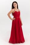 Eclipse 12-16 Jahre altes Mädchenkleid 50007 Rot
