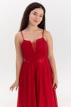 Eclipse 12-16 Jahre altes Mädchenkleid 50007 Rot