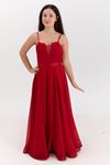 Abito Bambina 12-16 Anni Eclipse 50007 Rosso