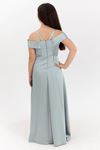 Turquoise 12-16 Years Old Girl Dress 50003 Water Green