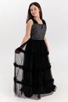 Solstice 12–16 Jahre altes Mädchenkleid 50008 Schwarz