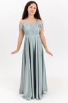 Turquoise 12-16 Years Old Girl Dress 50003 Water Green